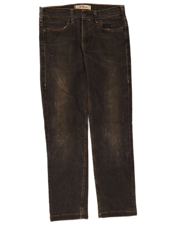 Женские узкие джинсы Levi's 519 W32 L28, черный хлопок