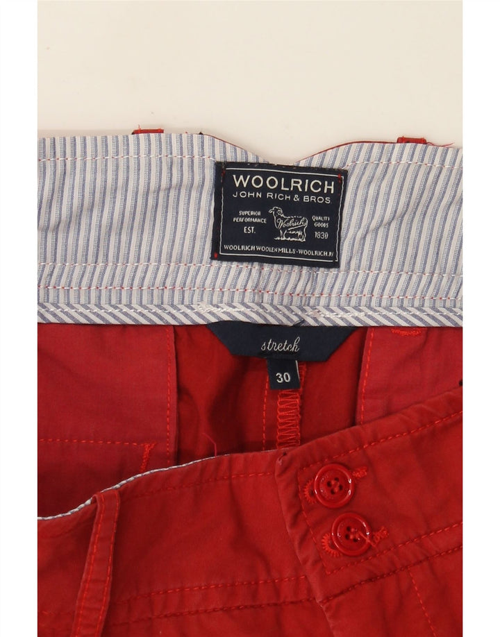 Женские прямые брюки чинос Woolrich W30 L27 красные