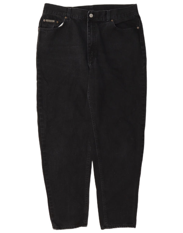 Мужские зауженные джинсы Calvin Klein W36 L30, черный хлопок
