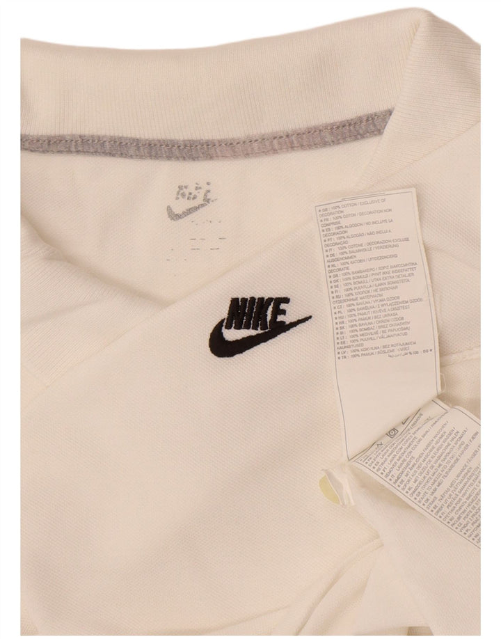 Мужская рубашка-поло Nike XL, белый хлопок