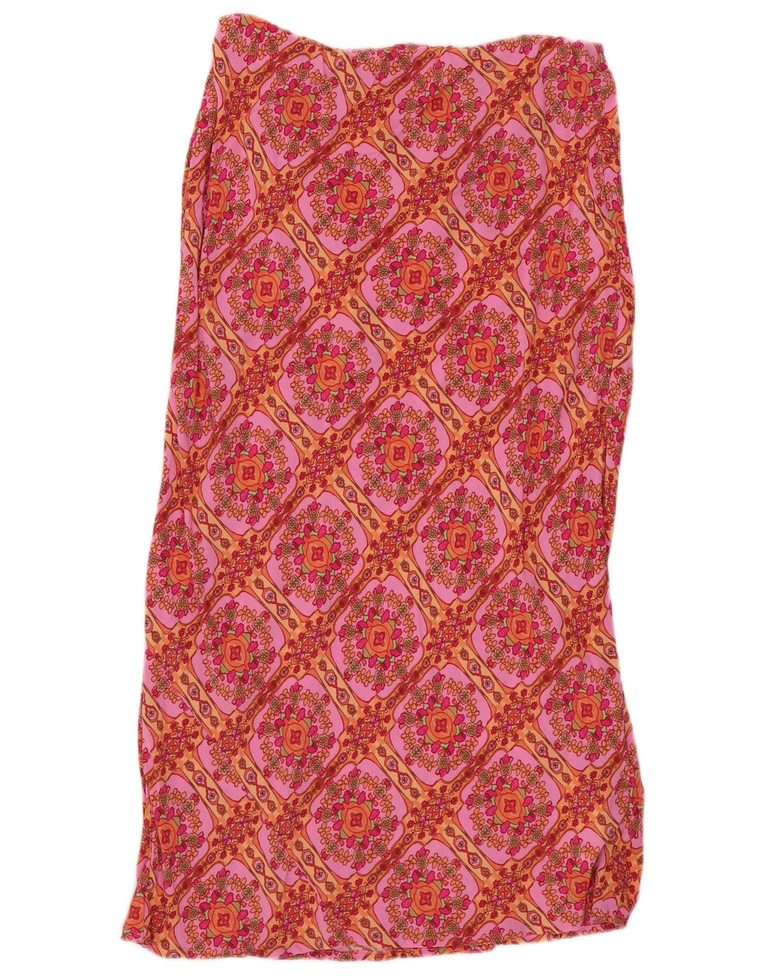 BILLABONG Женская прямая юбка маленькая W27 Розовая вискоза с цветочным принтом