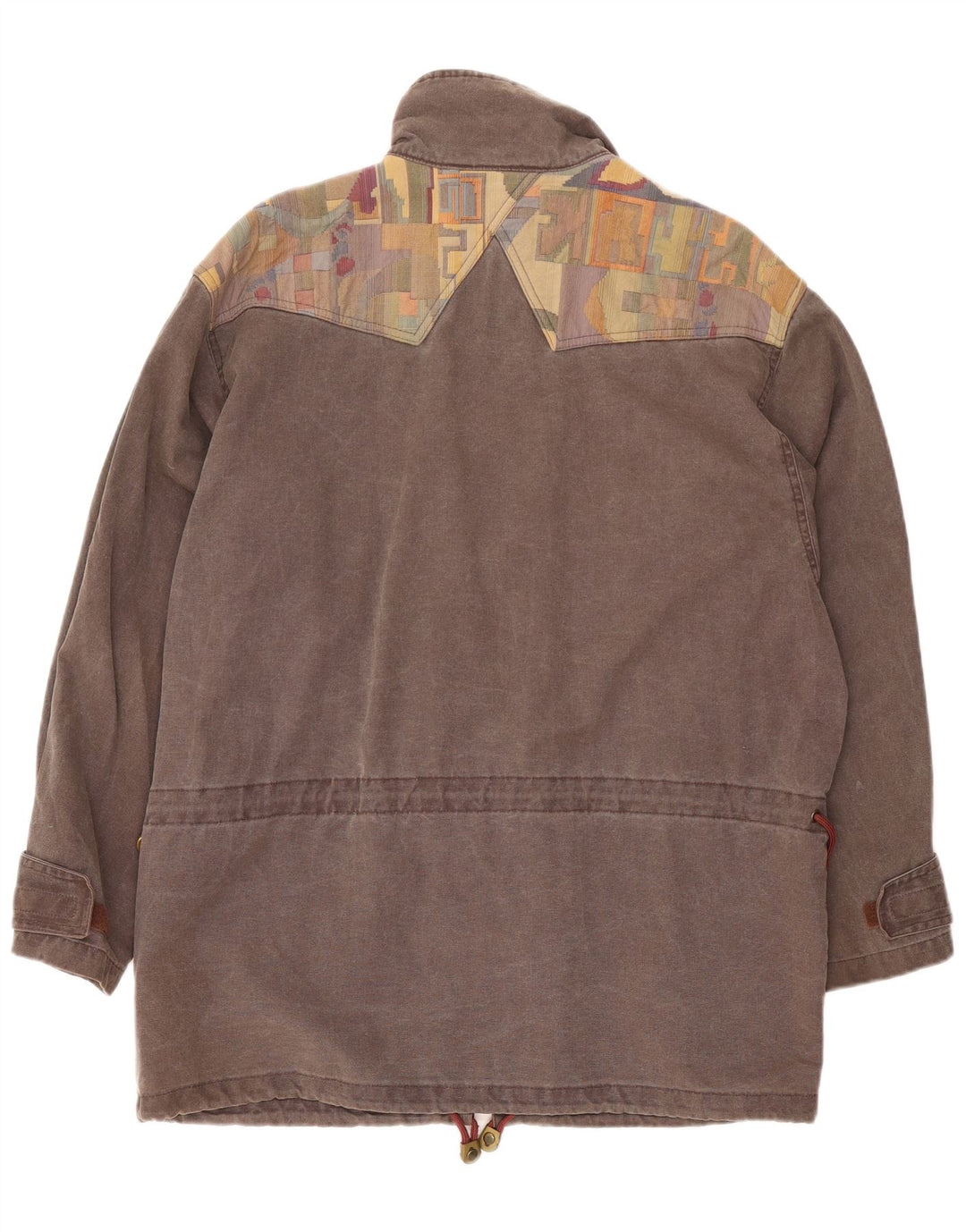 Мужская куртка SALEWA, UK 42 XL, серая, хлопок с цветными блоками
