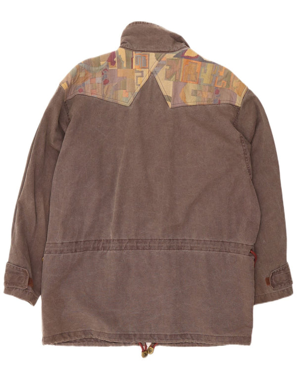 Мужская куртка SALEWA, UK 42 XL, серая, хлопок с цветными блоками