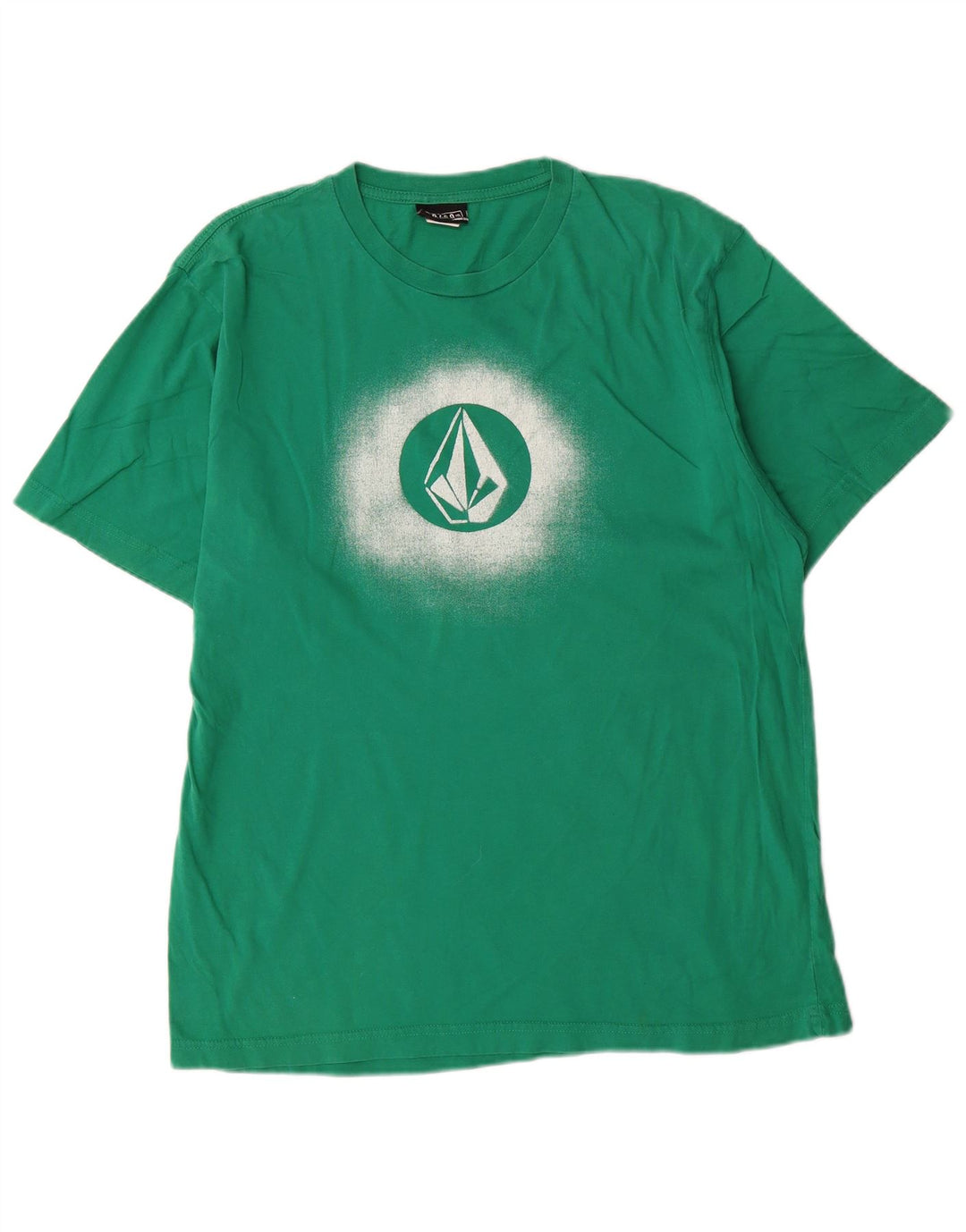 Volcom Мужская футболка с рисунком, большой зеленый хлопок