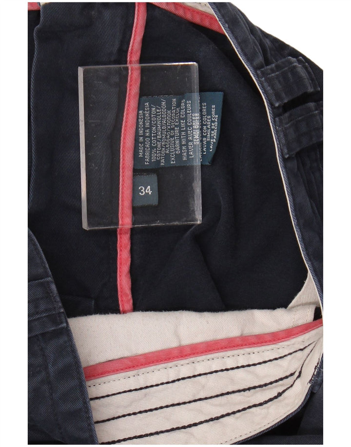 Мужские шорты карго POLO RALPH LAUREN W34, большие, темно-синие, хлопок