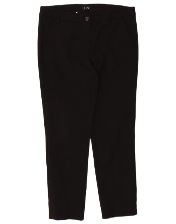 Женские брюки-чиносы Marella EMME узкие, Великобритания, 10, маленькие, W32 L26, черный хлопок