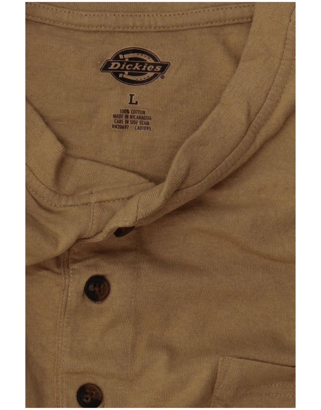 Мужская футболка Dickies, большой бежевый хлопок