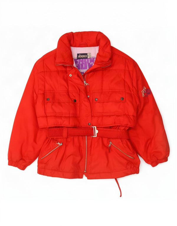 Женская лыжная куртка Nordica Oversized с капюшоном IT 44, средний красный полиэстер