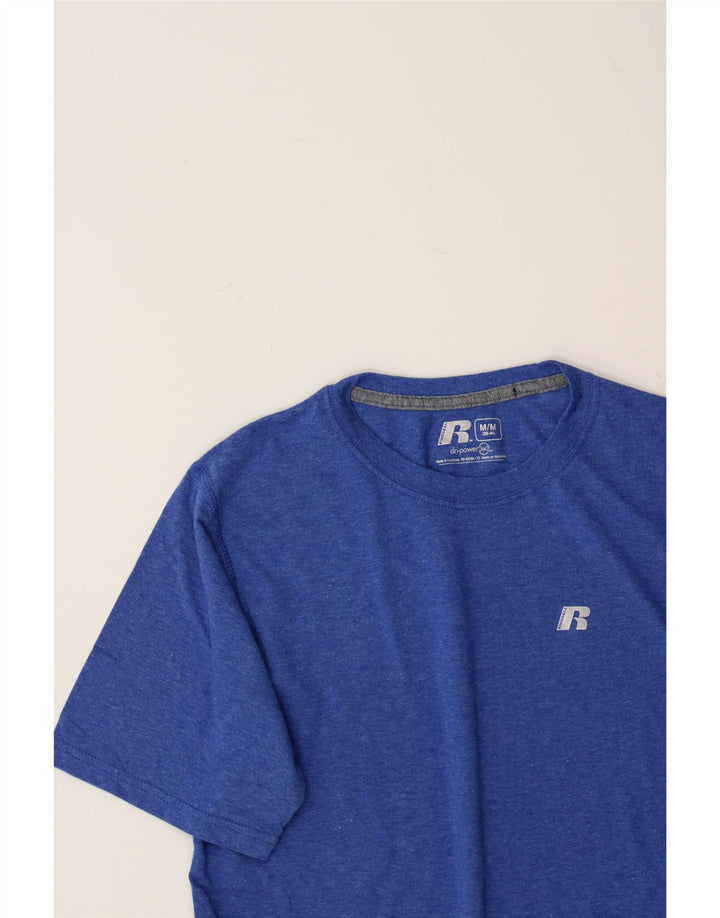 RUSSELL ATHLETIC Mens T-Shirt Top Medium Blue Polyester Vintage Russell Athletic and Second-Hand Russell Athletic from Messina Hembry 