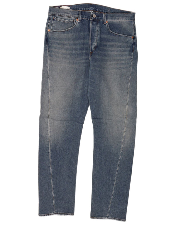 Мужские зауженные джинсы Levi's 502 W33 L32 синие, хлопок
