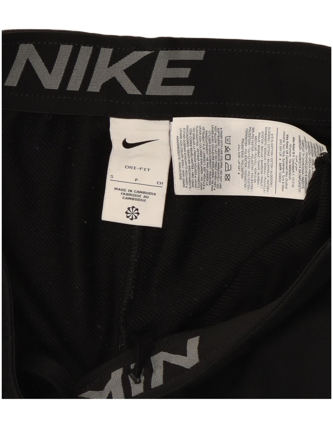 Мужские спортивные брюки NIKE Dri Fit, брюки для бега, маленькие черные хлопковые брюки