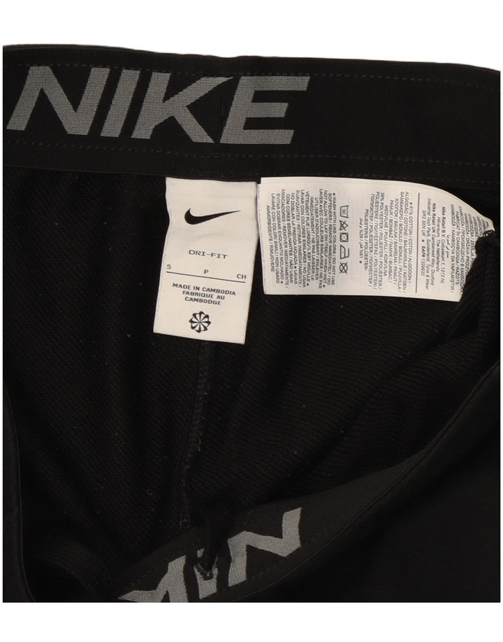 Мужские спортивные брюки NIKE Dri Fit, брюки для бега, маленькие черные хлопковые брюки