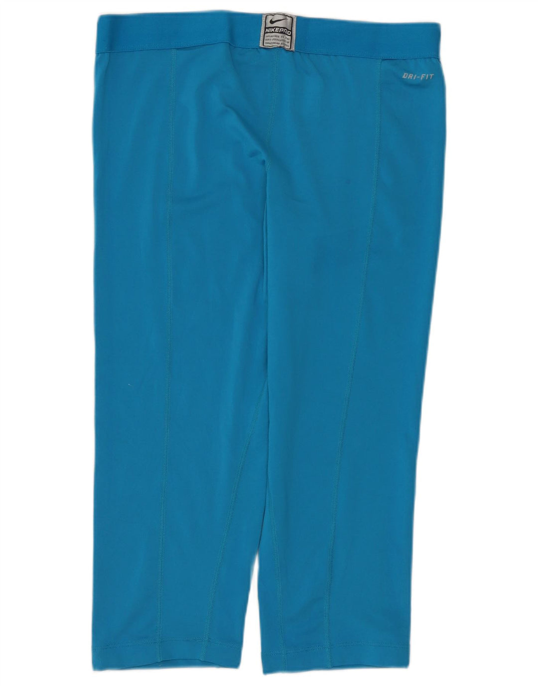 Женские леггинсы-капри NIKE Dri Fit UK 14, большие синие, полиэстер