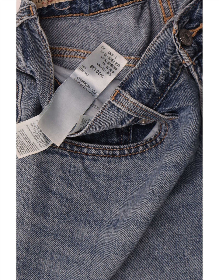 Женские зауженные джинсы Levi's W30 L28, синие, хлопок