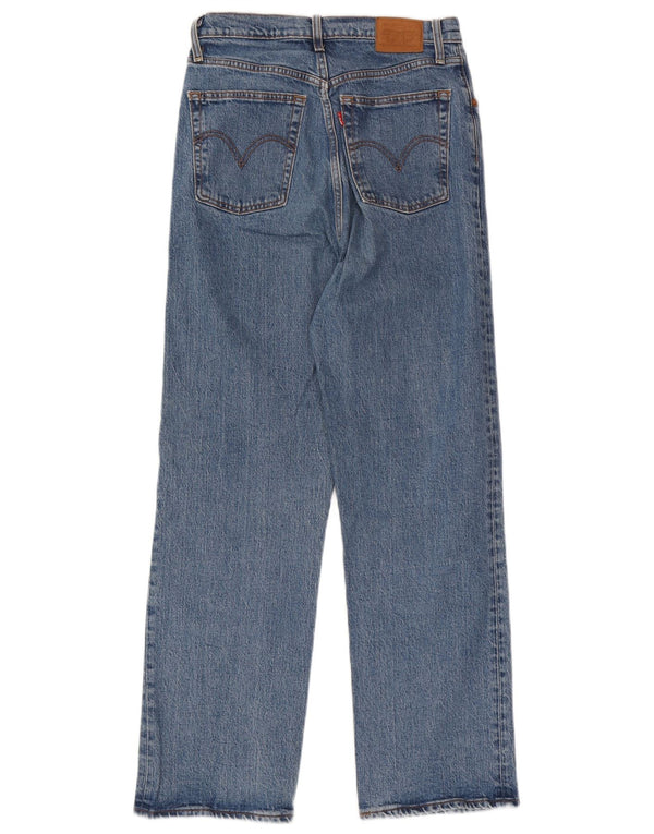 Женские прямые джинсы Levi's Ribcage W29 L28, синий хлопок