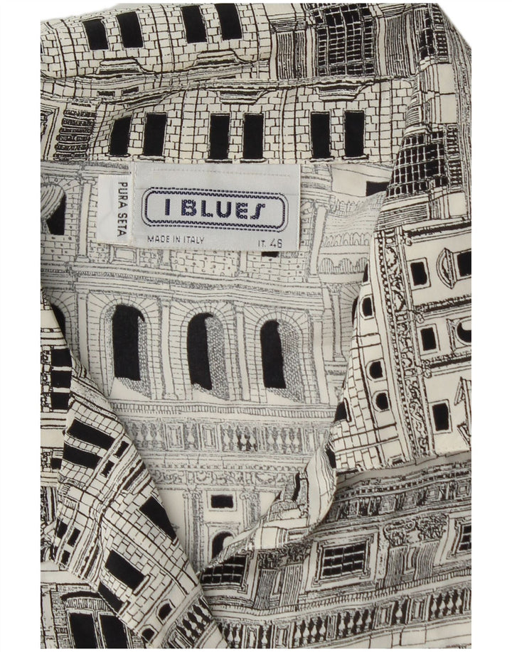 I BLUES Женская блузка-рубашка с рисунком IT 46, большая черная шелковая