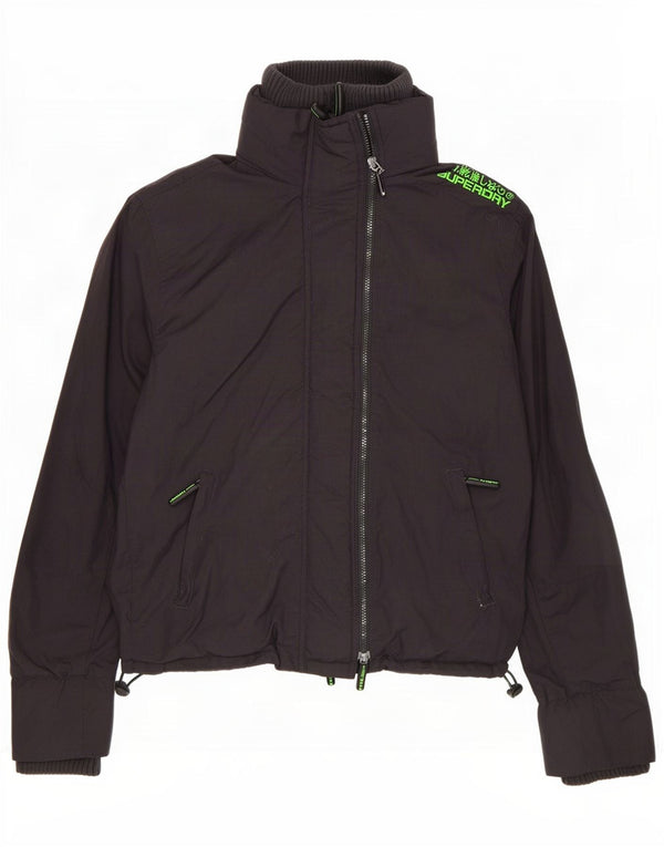 Мужская дождевик Superdry UK 40, большой черный нейлон