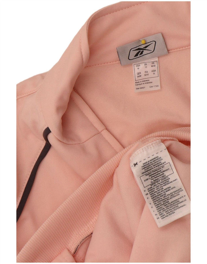 Женский спортивный костюм Reebok UK 12, средний розовый полиэстер с цветными блоками