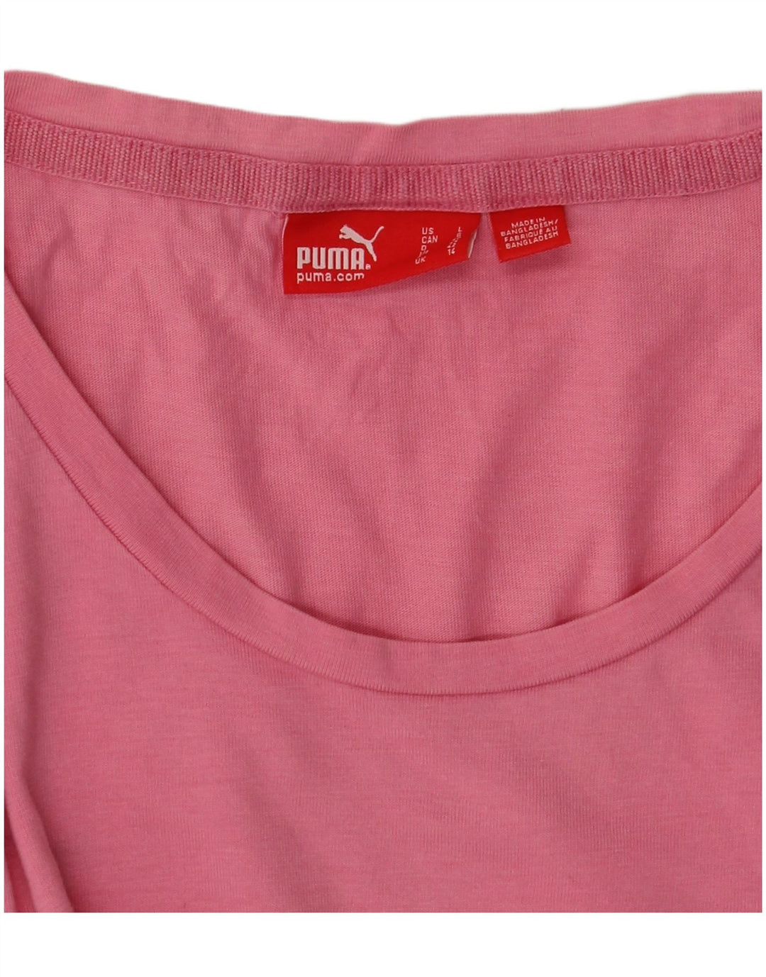 Женская футболка с рисунком Puma Top UK 14 Medium Pink