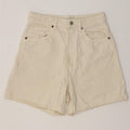 Женские джинсовые шорты Zara EU 38 Small W28 Off White Cotton