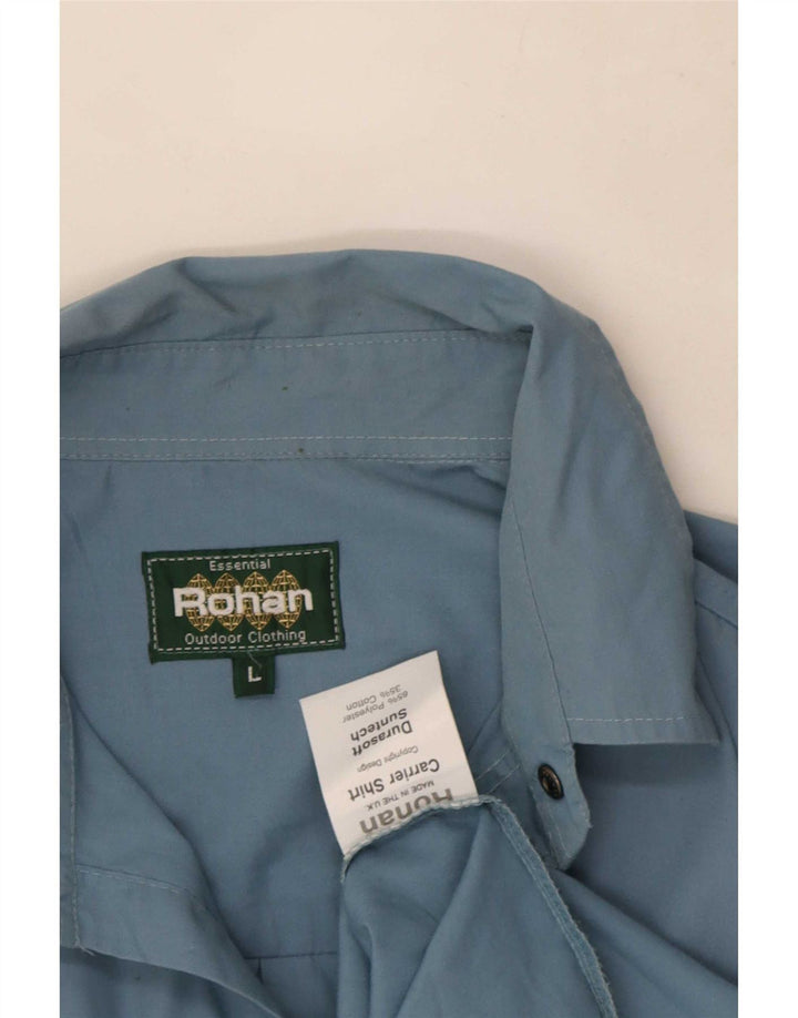 Мужская рубашка Rohan, большая синяя, полиэстер