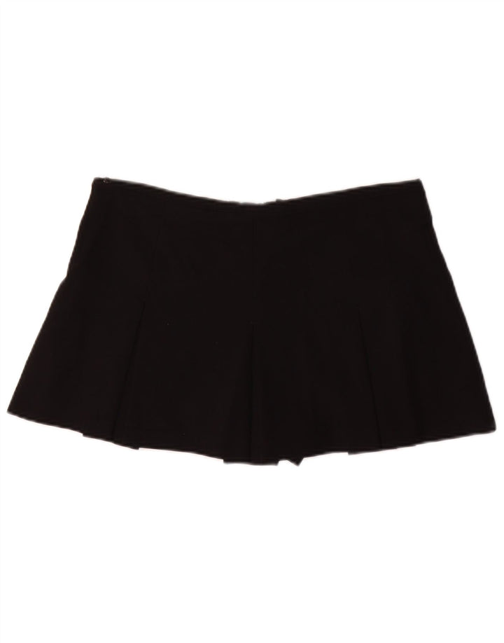 Женская мини-юбка плиссе Zara Medium W28, черная