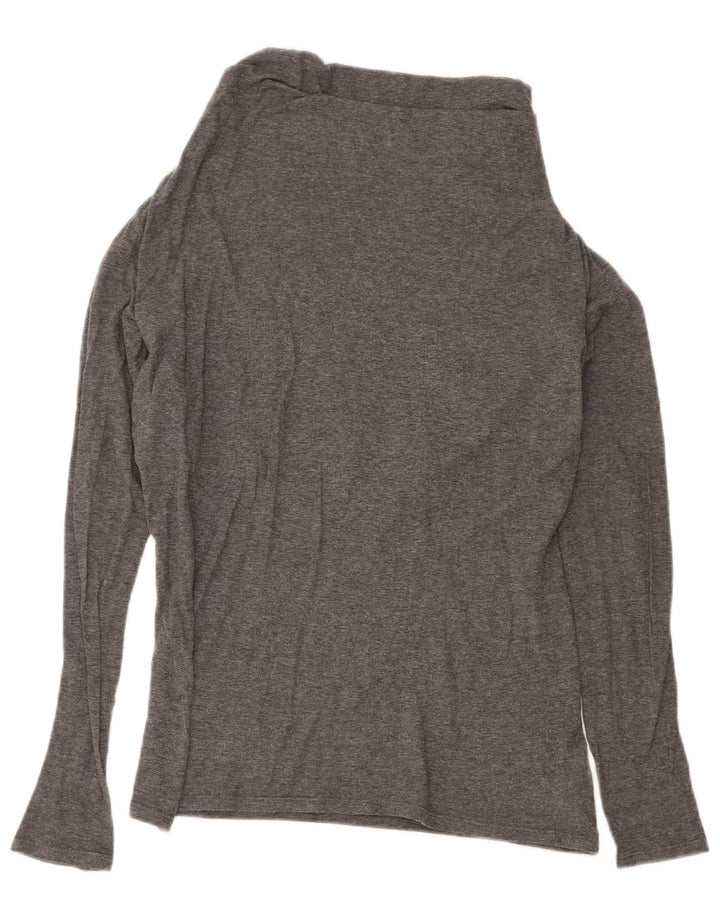 Armani Jeans Женский топ с длинным рукавом EU 44 XL Серый хлопок