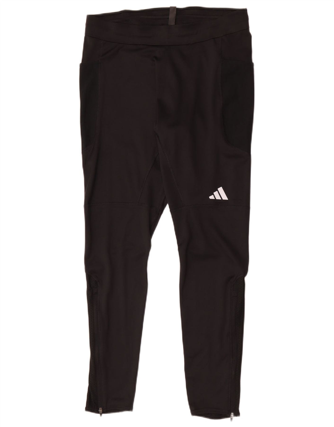 Мужские тонкие спортивные брюки Adidas, большой черный полиэстер