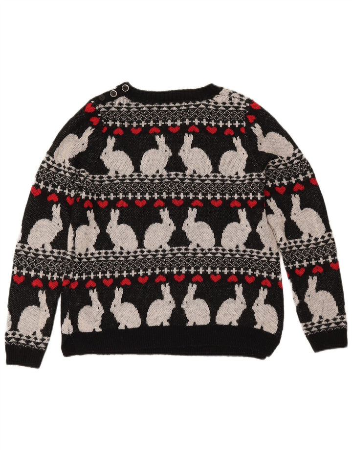 Женский джемпер с вырезом «лодочка» MARKS & SPENCER UK 10, маленький черный