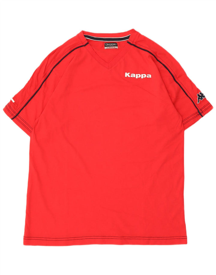 Мужская футболка Kappa, большой красный хлопок