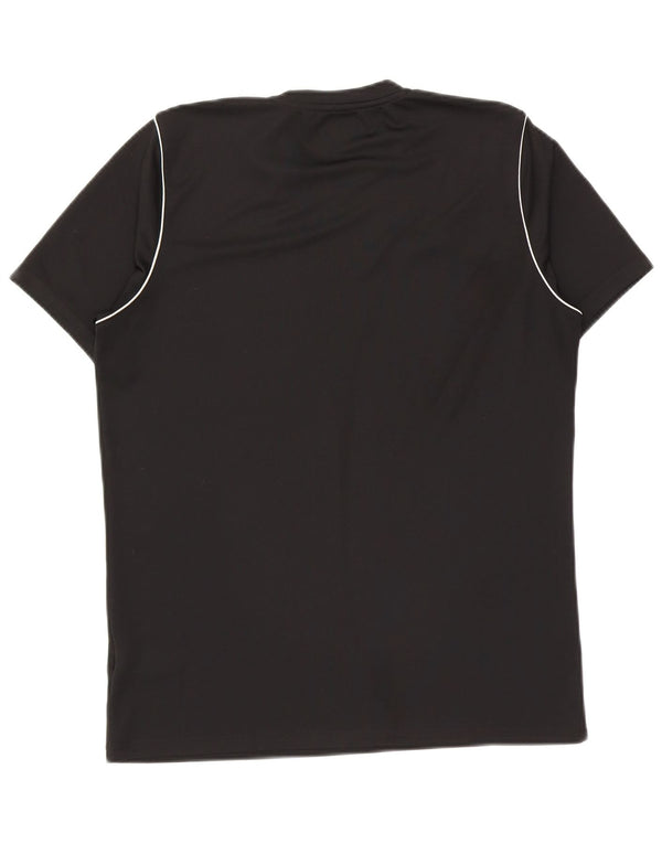 Nike Mens Dri Fit Slim Fit T-Shirt Top Large Black Polyester