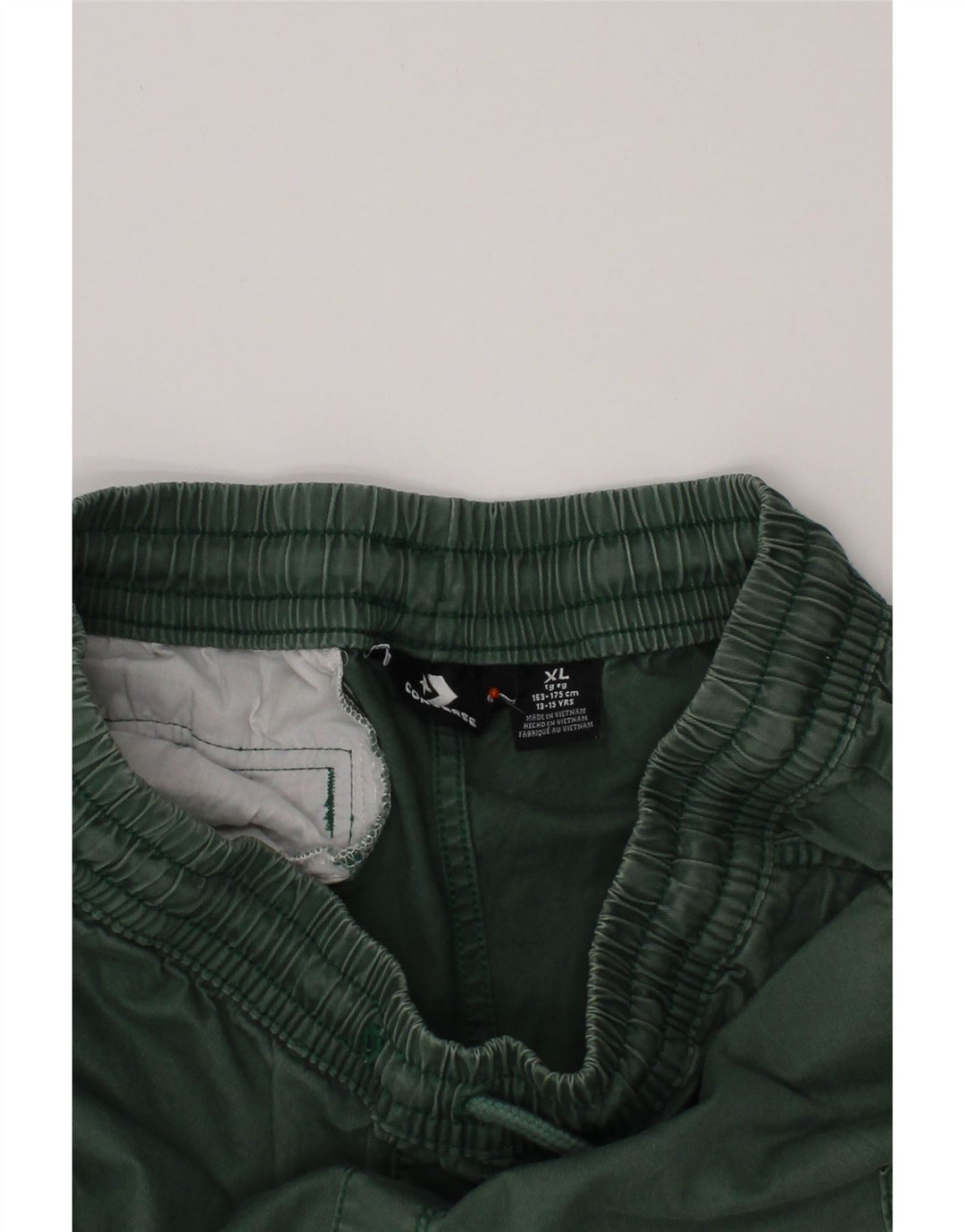 Шорты-карго CONVERSE для мальчиков 13-14 лет, XL W28, зеленый хлопок