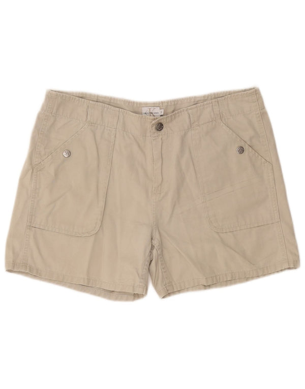 Женские шорты CALVIN KLEIN US 10, средний размер W27, зеленый хлопок