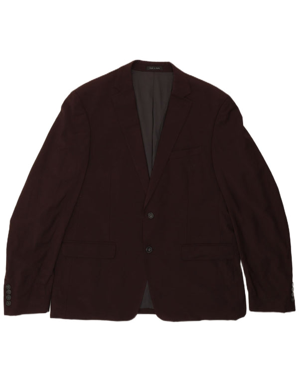 Мужской пиджак Calvin Klein Regular Fit на 2 пуговицах UK 44 2XL бордовый
