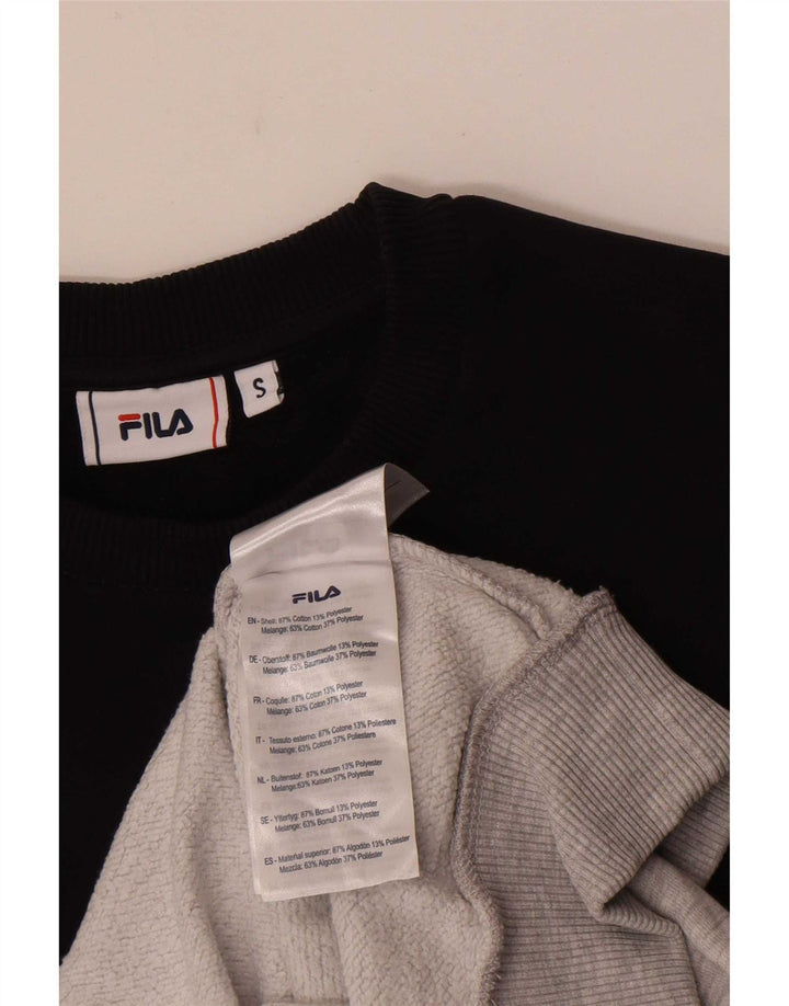 Fila Мужской свитшот с графическим рисунком, маленький разноцветный хлопковый джемпер с цветными блоками