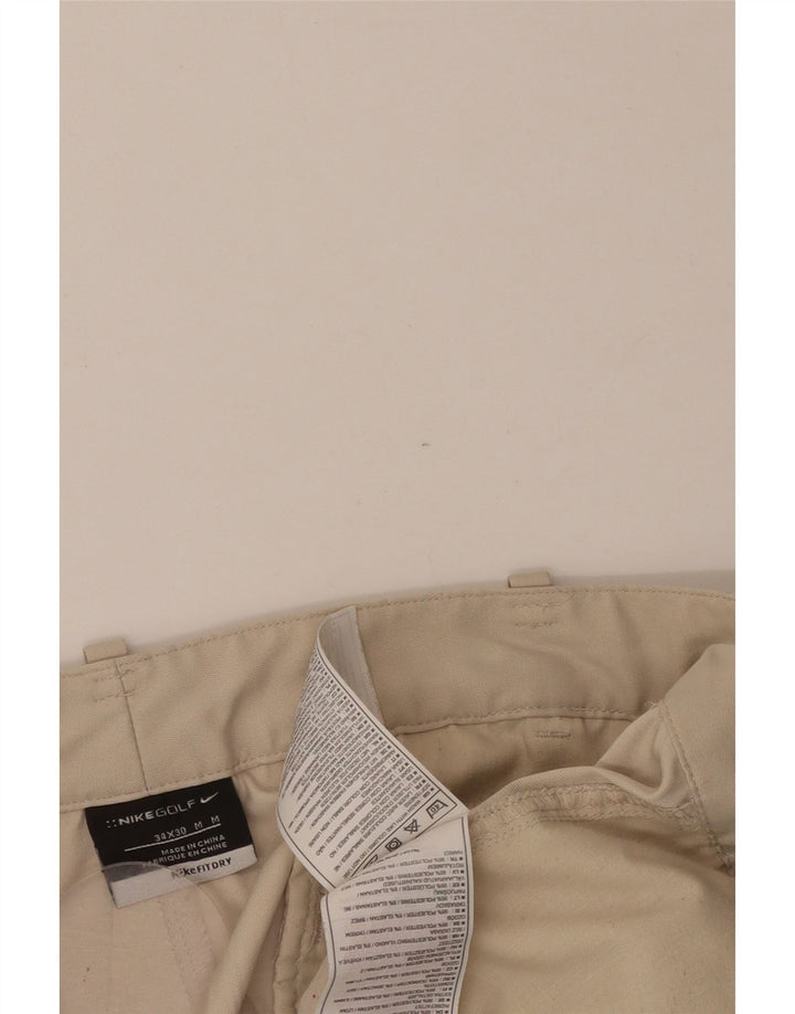 Мужские прямые брюки-чинос NIKE W34 L30, бежевый полиэстер