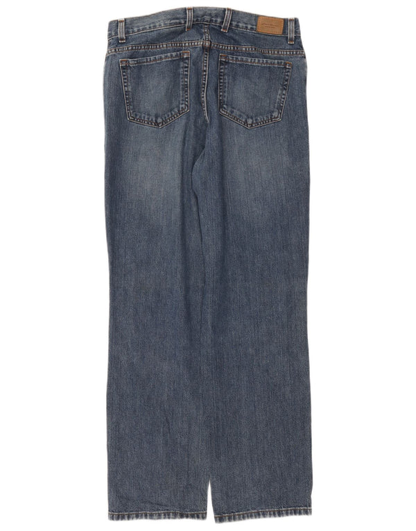 Женские прямые джинсы Eddie Bauer, США 14, XL, W36, L32, синие, хлопок