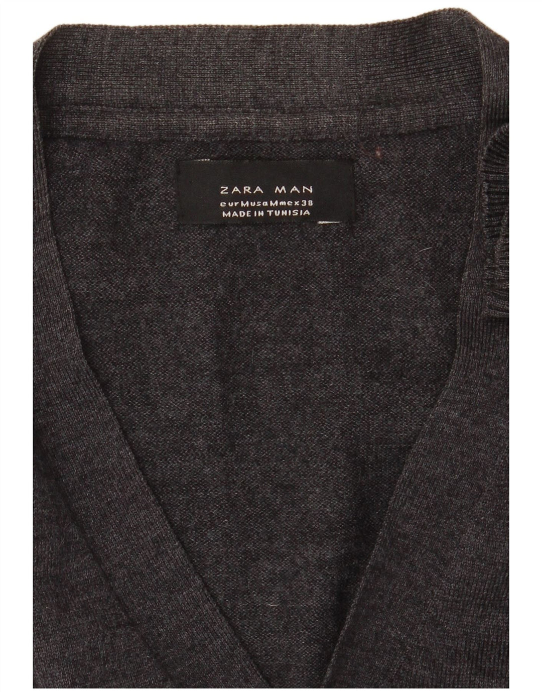 Мужской кардиган Zara среднего серого цвета