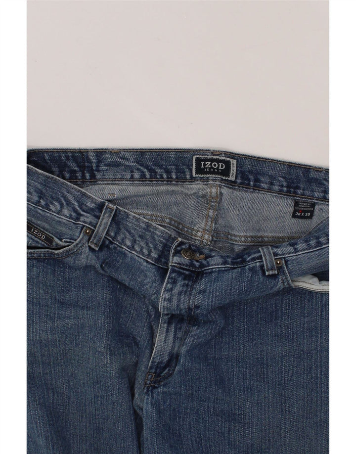 IZOD Mens Straight Jeans W38 L30 Blue Cotton Vintage Izod and Second-Hand Izod from Messina Hembry 