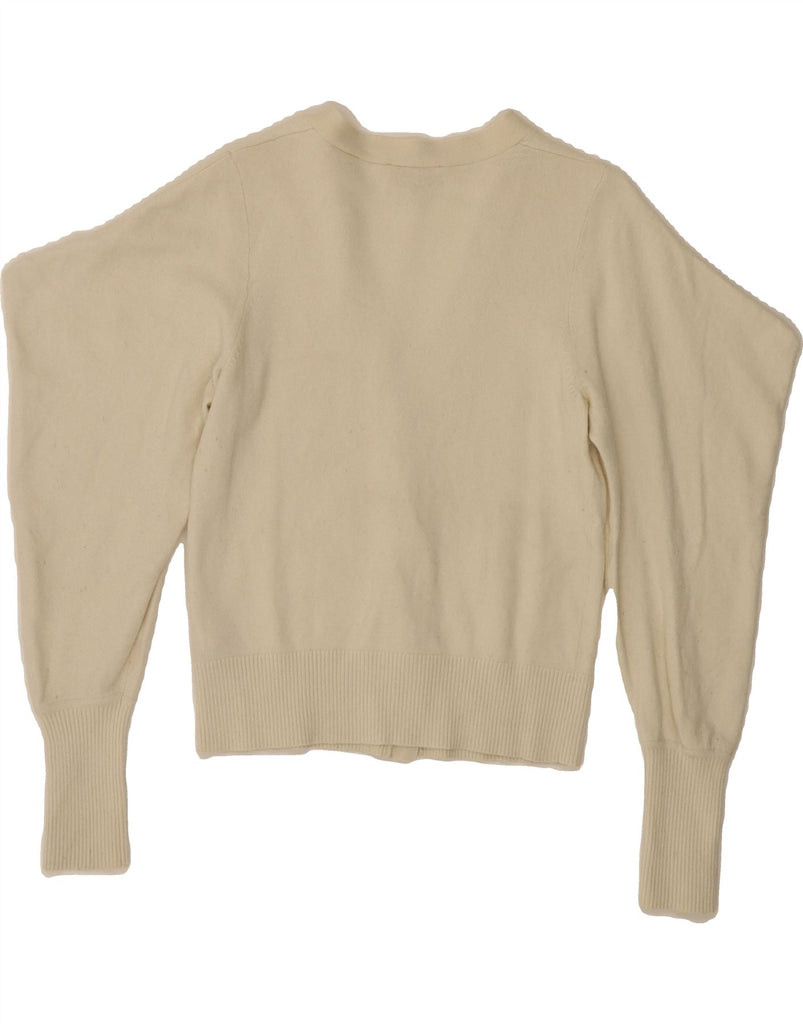 TED BAKER Womens Crop Cardigan Sweater Size 1 XS Off White Wool Vintage Ted Baker and Second-Hand Ted Baker from Messina Hembry 