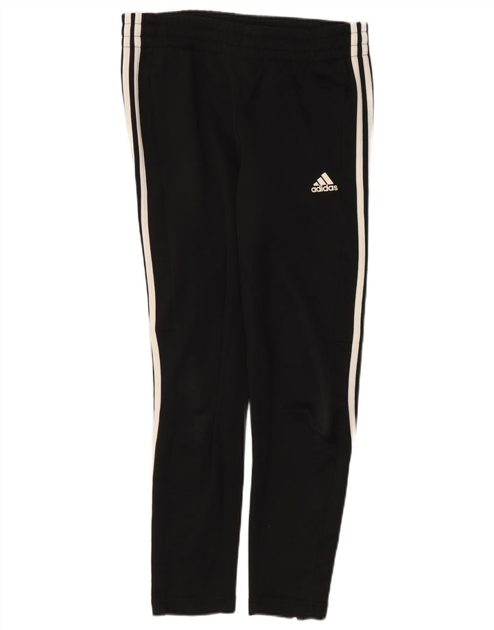 Женские спортивные брюки Adidas UK 10, маленькие черные из полиэстера