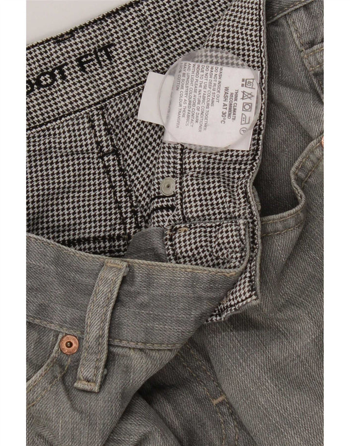 Мужские джинсы Bootcut Marks & Spencer W30 L26 серые, хлопковые