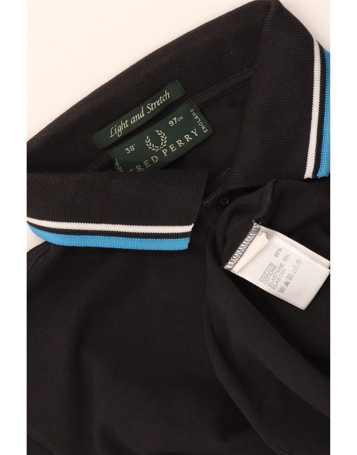 Мужская рубашка-поло Fred Perry, маленькая черная полоска из хлопка