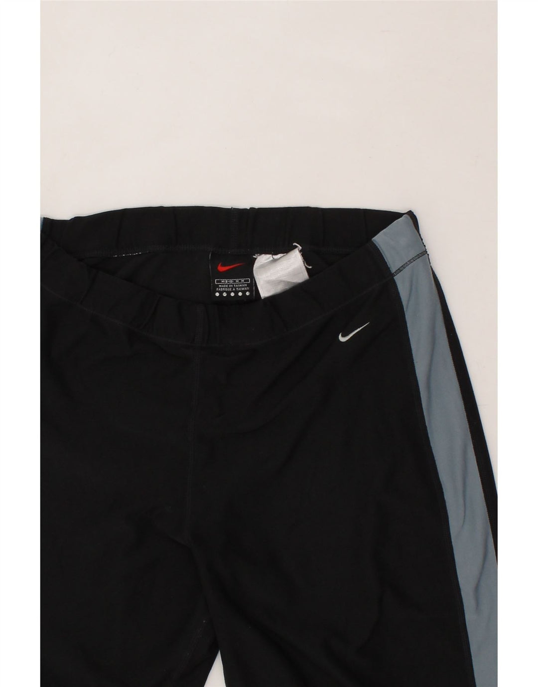 NIKE Womens Tracksuit Trousers US 8/10 Medium  Black Colourblock Polyester Vintage Nike and Second-Hand Nike from Messina Hembry 