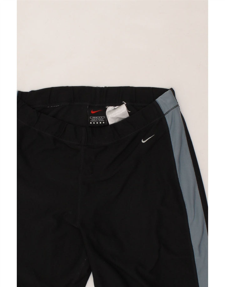 NIKE Womens Tracksuit Trousers US 8/10 Medium  Black Colourblock Polyester Vintage Nike and Second-Hand Nike from Messina Hembry 