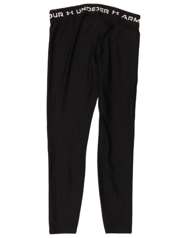 Женские леггинсы с рисунком UNDER ARMOR UK 14, большой размер, черный полиэстер
