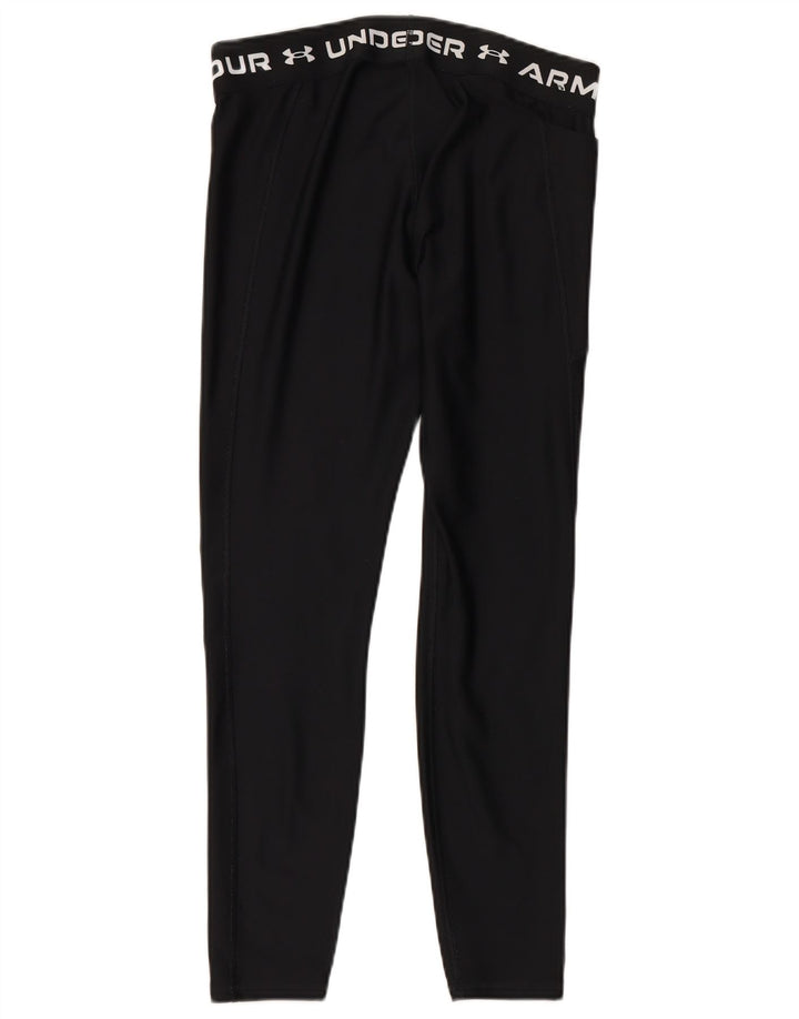 Женские леггинсы с рисунком UNDER ARMOR UK 14, большой размер, черный полиэстер