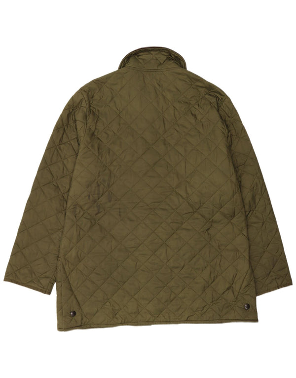 Мужская стеганая куртка Barbour UK 42 XL зеленая полиэстер