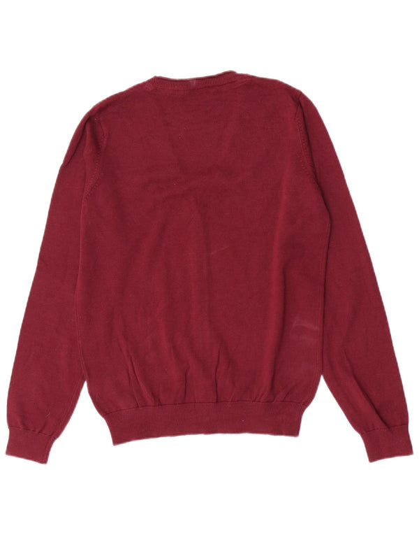 Кардиган-свитер Marks & Spencer для девочек 13–14 лет, темно-бордовый хлопок