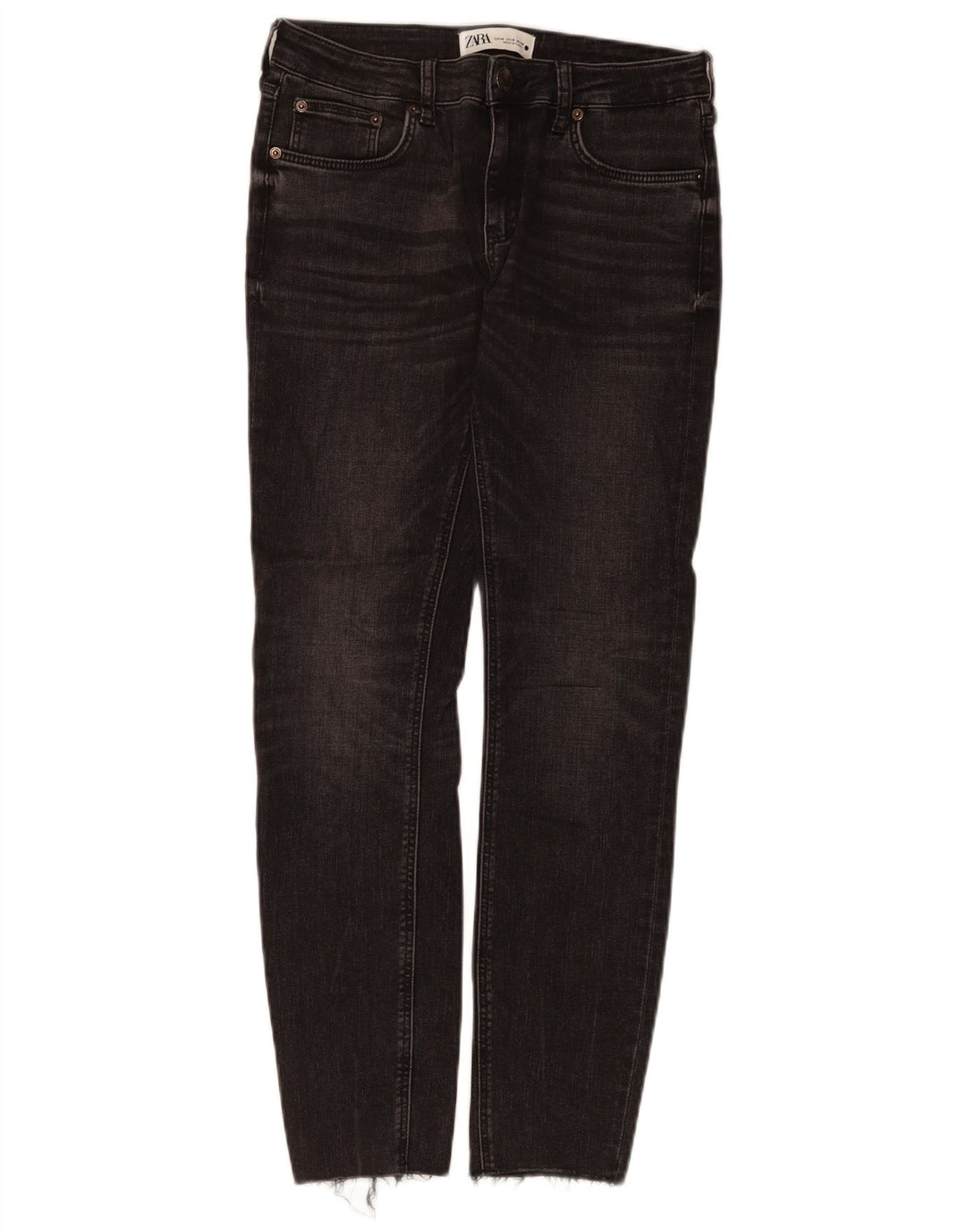 Женские узкие джинсы Zara EU 40 Medium W30 L28, черный хлопок